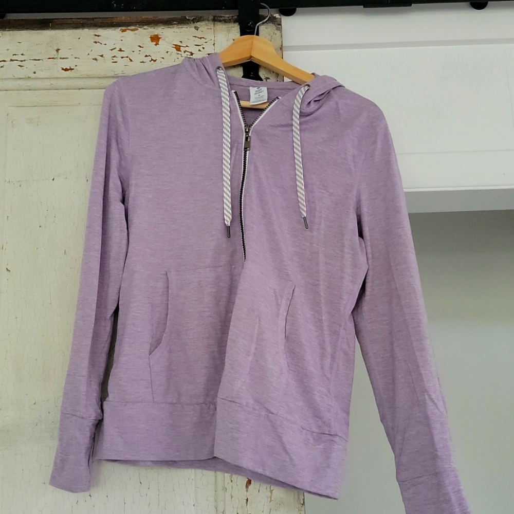 Soft zip up, front pocket hoodie